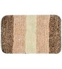 Brown Abstract Microfiber 16X24 Inches Anti Skid Door Mats