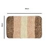 Brown Abstract Microfiber 16X24 Inches Anti Skid Door Mats
