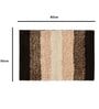 Brown Abstract Microfiber 20X32 Inches Anti Skid Door Mats