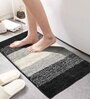 Light Grey Abstract Microfiber 20X32 Inches Anti Skid Door Mats