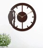 Matilda Engineered Wood Brown Wall Clock