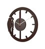 Matilda Engineered Wood Brown Wall Clock