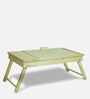 Matize Solid Wood Portable Table in Natural Finish