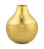 Matki Shaped Gold Aluminium Vase