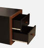 Matrix Bed Side Table In Classic Walnut & Black Colour