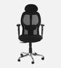 Matrix Breathable Mesh Ergonomic Chair in Black Colour with headrest