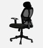 Matrix Breathable Mesh Ergonomic Chair in Black Colour with Headrest
