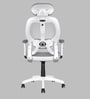 Akira High Back Breathable Mesh Ergonomic Chair with Adjustable Lumbar Support in White Color