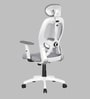 Akira High Back Breathable Mesh Ergonomic Chair with Adjustable Lumbar Support in White Color