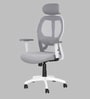 Akira High Back Breathable Mesh Ergonomic Chair with Adjustable Lumbar Support in White Color