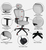 Matrix Breathable Mesh High Back Ergonomic Chair In Grey Colour With Headrest