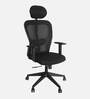 Matrix Breathable Mesh High Back Ergonomic Chair In Black Colour With Headrest