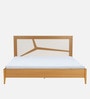 Matrix King Size Bed In Urban Teak & White Colour