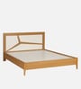 Matrix King Size Bed In Urban Teak & White Colour