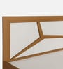 Matrix Queen Size Bed In Urban Teak & White Colour