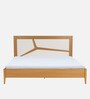 Matrix Queen Size Bed In Urban Teak & White Colour