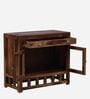 Ulyano Sheesham Wood Crockery Unit in Scratch Resistant Rustic Teak Finish