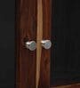 Ulyano Sheesham Wood Crockery Unit in Scratch Resistant Rustic Teak Finish
