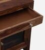 Ulyano Sheesham Wood Crockery Unit in Scratch Resistant Rustic Teak Finish