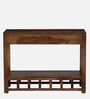 Ulyano Sheesham Wood Console Table In Scratch Resistant Rustic Teak Finish