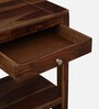 Ulyano Sheesham Wood Console Table In Scratch Resistant Rustic Teak Finish