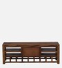 Matrix Sheesham Wood TV Unit for TVs up to 50" With Two Drawer Set In Rustic Teak Finish