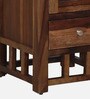 Matrix Sheesham Wood TV Unit for TVs up to 50" With Two Drawer Set In Rustic Teak Finish