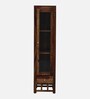 Matrix Sheesham Wood TV Unit for TVs up to 50" With Two Drawer Set In Rustic Teak Finish