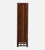 Matrix Sheesham Wood TV Unit for TVs up to 50" With Two Drawer Set In Rustic Teak Finish