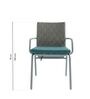 Matrix Wicker Outdoor Table & Chair Set In Dark Grey Finish