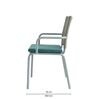 Matrix Wicker Outdoor Table & Chair Set In Dark Grey Finish