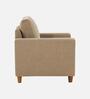 Matsu Fabric 1 Seater Sofa In Brown Colour