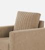 Matsu Fabric 1 Seater Sofa In Brown Colour