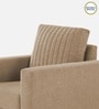 Matsu Fabric 1 Seater Sofa In Brown Colour