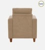 Matsu Fabric 1 Seater Sofa In Brown Colour