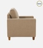 Matsu Fabric 1 Seater Sofa In Brown Colour