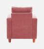 Matsu Fabric 1 Seater Sofa In Pink Colour