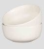 Matt 500ml White Stoneware (Set of 2) Dinner Bowl