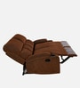 Matt 2 Seater Manual Recliner in Cocoa Colour with Cup Holder
