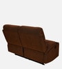 Matt 2 Seater Manual Recliner in Cocoa Colour with Cup Holder