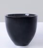 Eternity Slim Black Porcelain Floor Planters