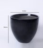 Eternity Slim Black Porcelain Floor Planters