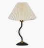 Matt Black Twister Small Pleated Lamp