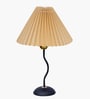 Matt Black Twister Small Pleated Lamp