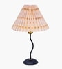 Matt Black Twister Small Pleated Lamp