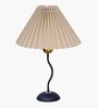 Matt Black Twister Small Pleated Lamp