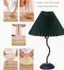 Matt Black Twister Small Pleated Lamp
