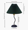 Matt Black Twister Small Pleated Lamp