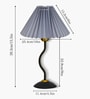 Matt Black Twister Small Pleated Lamp