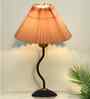 Matt Black Twister Small Pleated Lamp